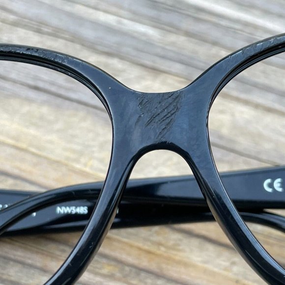 Nine West Women Eyeglasses/Sunglasses Frame Black Snake Print Arms Glasses Frame - Picture 5 of 13